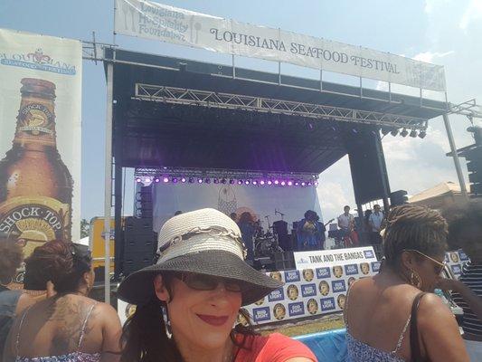 Louisiana Seafood Festival stage selfie!