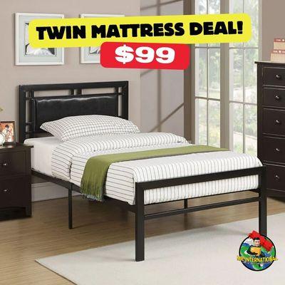 Say hello to our $99 Twin Mattress deal at Mr. International.