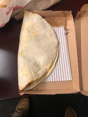 They didn't cut my quesadilla,how am I supposed to eat this ?