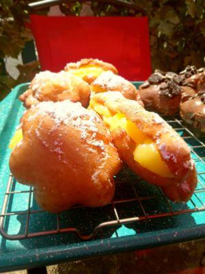 Lemon filled Potato Donuts