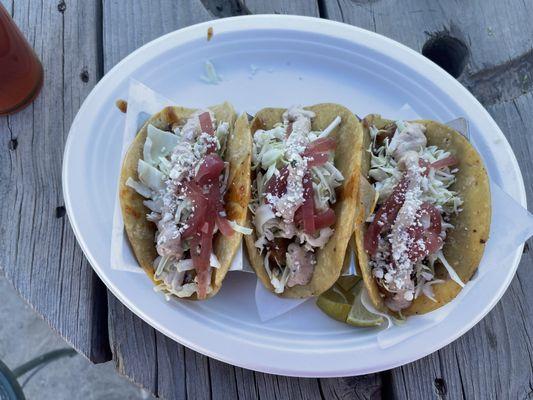 Shrimp Tacos - High Tanks Brewing Company - Wellton, AZ - December 9, 2024