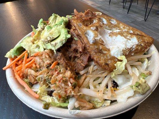 Korean BBQ Pork Warm Rice Bowl