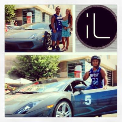 Autocross with a lambo/ferrari at the wells fargo center