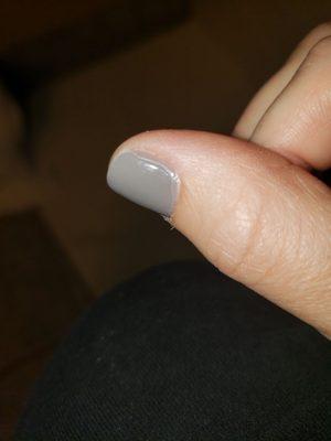 Not a fully painted nail