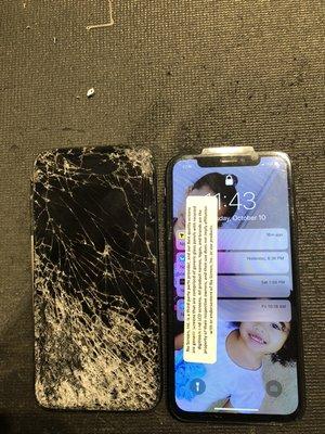 iPhone X screen repair