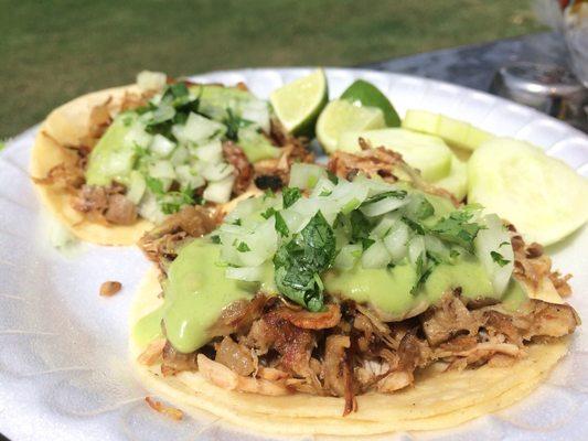 Delicious Mixed Carnitas Tacos