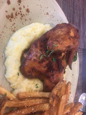 Baked Half-Chicken w/ Potato Puree