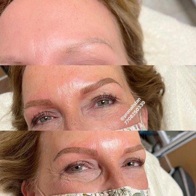 Eye Browns micro blading and shading