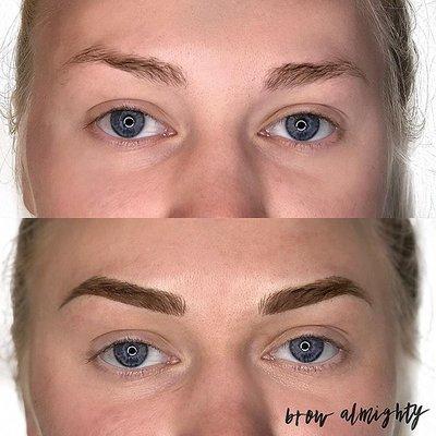 Microblading and shading- Before and After