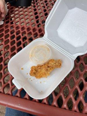 ... and the chicken tenders keep getting smaller.