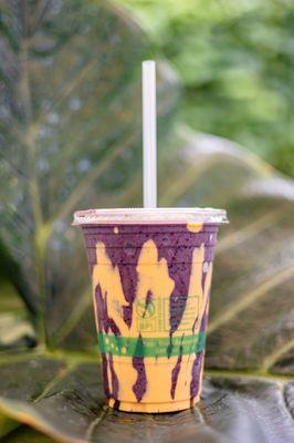 The Wailua Smoothie- made with signature açaí blend and house peanut butter walls