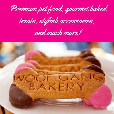 Premium pet food, gourmet baked treats, stylish accessories and much more!