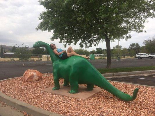 They have a brontosaurus!