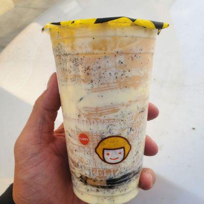 Oreo Milk Tea with Boba