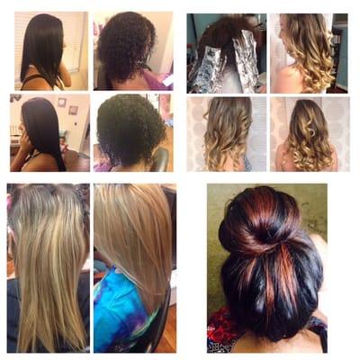 Some of my pictures of the work I've done here at Salon On Nine! For the rest of November, I  am giving free haircuts! (Trims)