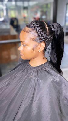 @iamkeishamonique_thestylist  Detailed Ponytail