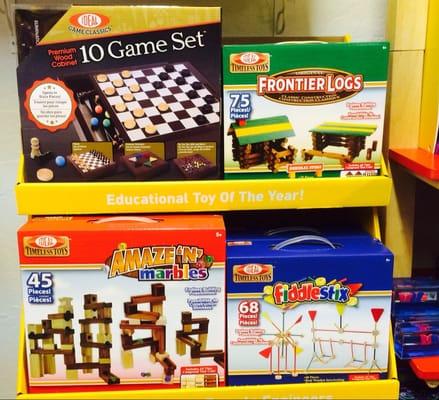 Take time to appreciate the Classics! Tinker toys, Lincoln Logs & Chess!