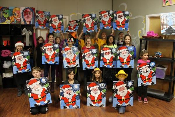 Kids' painting party December 2015