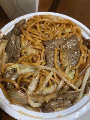 Beef lo mein