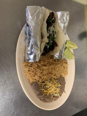 3 tacos plate