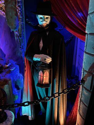 Wax mannequin of Claude Rains as the Phantom of the Opera.