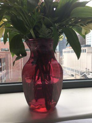 Didn't care to fill the vase or tipped over in the car?