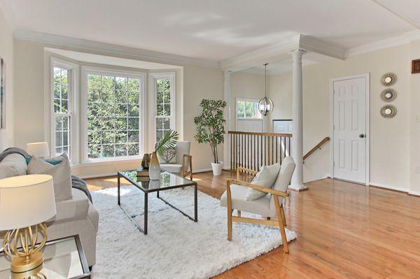 Beautiful staging for 6224 Littlethorpe Ln. in Alexandria, VA.