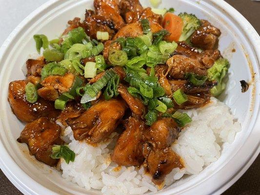 Spicy Korean chicken bowl (super spicy)