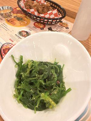 Seaweed Salad and Karage