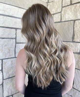 Dimensional blonde done by Megan