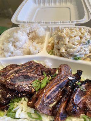 Kalbi rib plate.