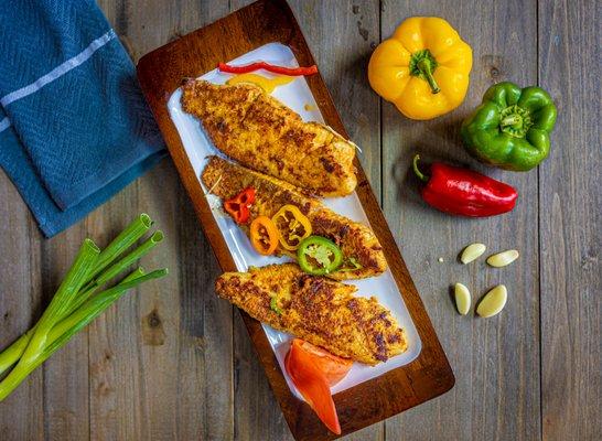 Cajun spiced grilled tilapia