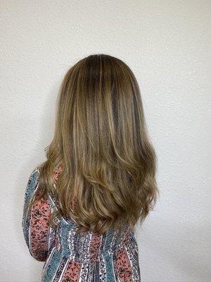 Balayage + Baby Lights & Toner :)