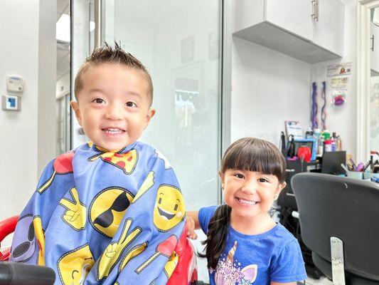 Haircuts for siblings