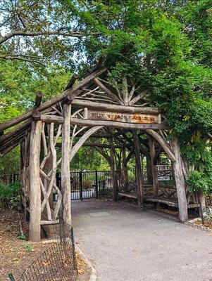 Beautiful Wood Entrance To Park