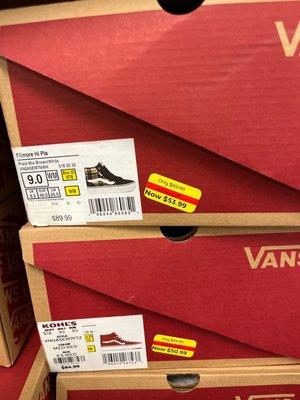 Vans on sale!