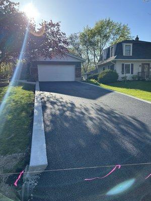 Driveway redone along with walkway to front door and stoop