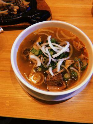 Spicy Beef Udon Noodle Soup