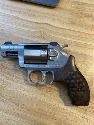 My new bedside safe revolver, Kimber KDS 2".
 I love it! haven't shot it yet though.