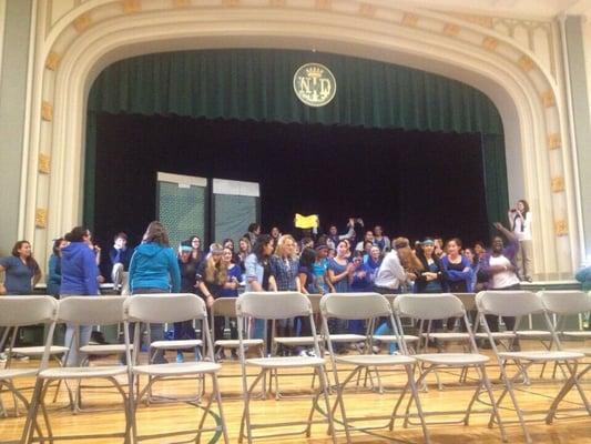 Gym hosting teacher vs senior games