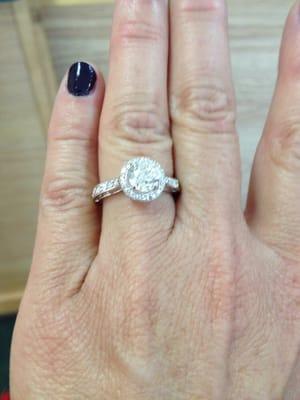 We are so absolutely thankful for our quality ring! We discovered Gold Wolff  Jewelers recently and will recommend them.