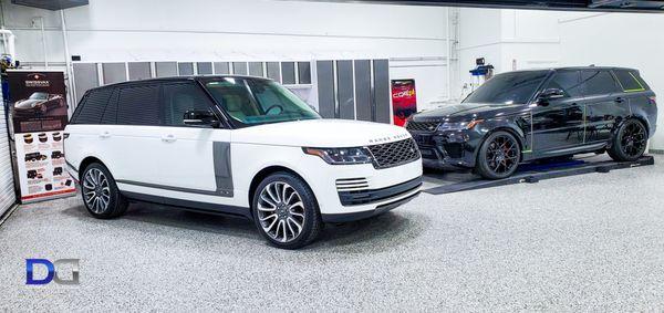 Swissvax Endurance and CQuartz Finest Reserve Ceramic Coating Details on Range Rover Sports