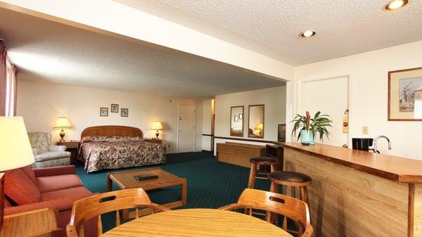 Here's a Terrace King Suite, featuring in-room bar and lounge, plus a King bed.