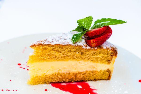 Italian Creme Cake! Ask your server about our daily desserts!