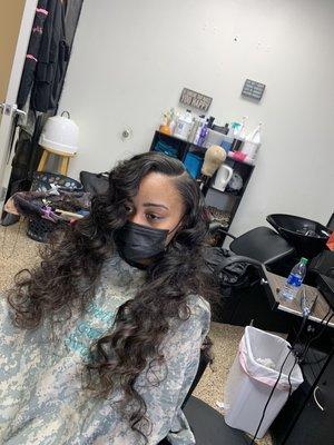 Traditional sew in