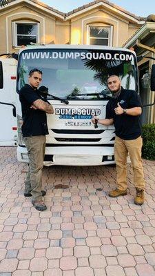 Felipe and Fernando working hard getting all my junk to dump! These guys are great and hard workers!