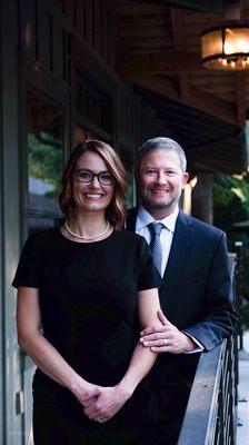 Dr. Corie Vitkovic and Dr. Steve Kitts, husband and wife team.