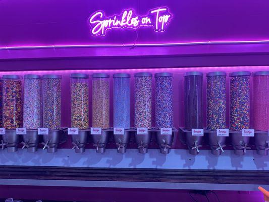 Our wall of sprinkles.