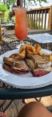 Hawaii Margarita with Rueben & Fries