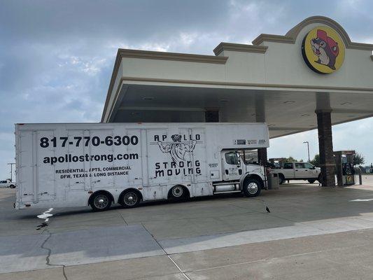 40Ft Long Distance Texas Move. We stop at Buc-ee's.